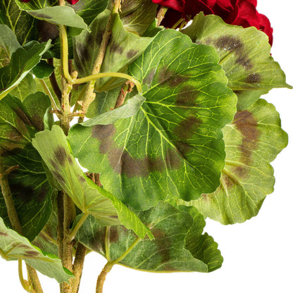 Vickerman 18" Artificial Red Geranium Bush.