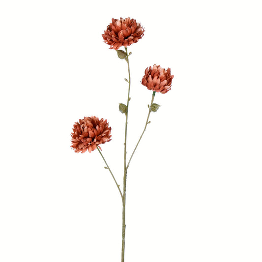 Vickerman 24" Artificial Brown Mum Spray. Includes 4 sprays per pack.