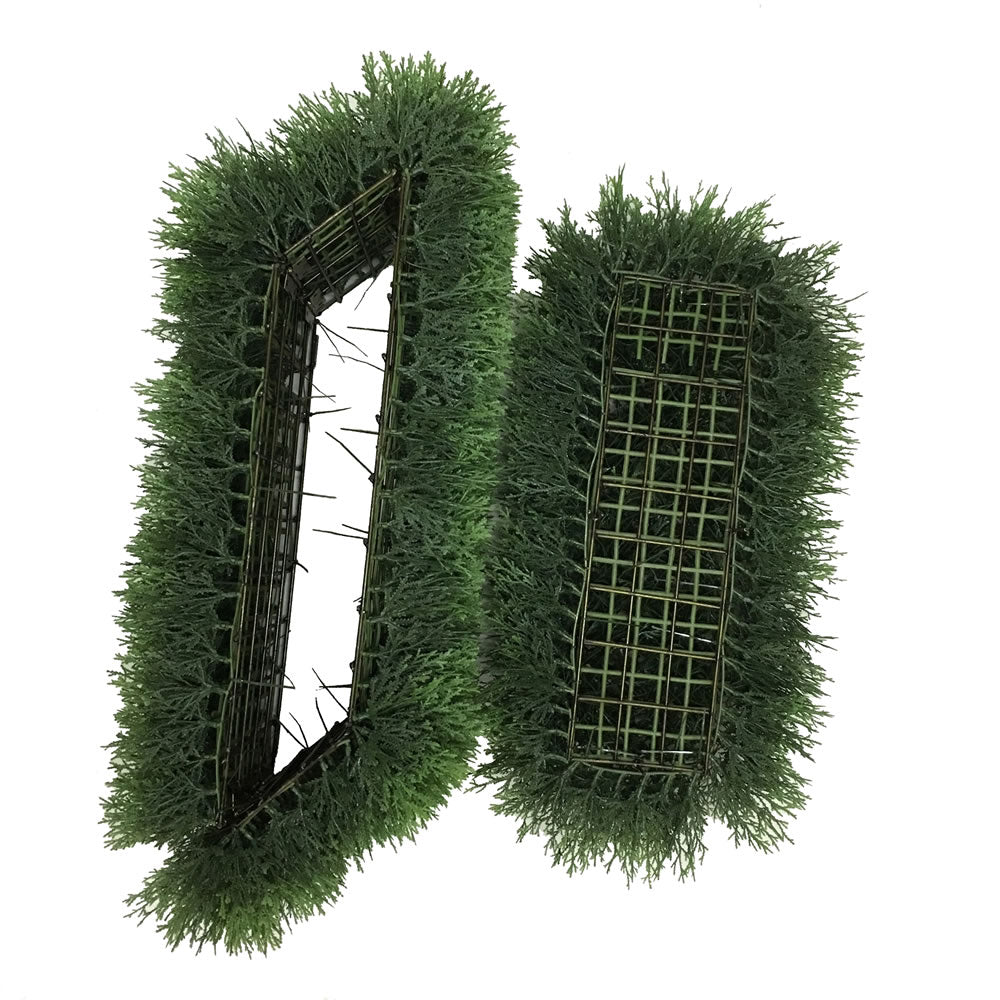 Vickerman Artificial 24" Green Cedar Hedge.