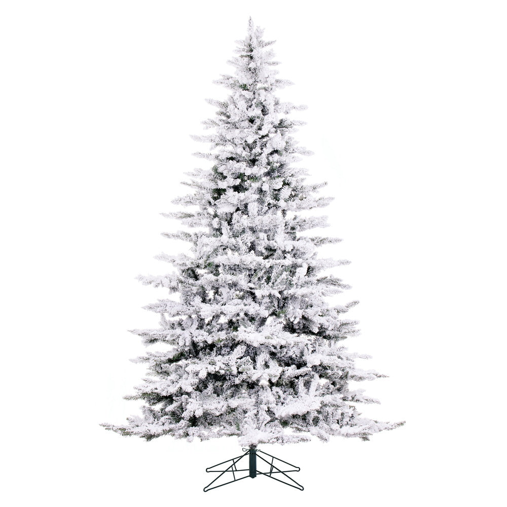 Vickerman 9' Flocked Utica Fir Artificial Christmas Tree Unlit