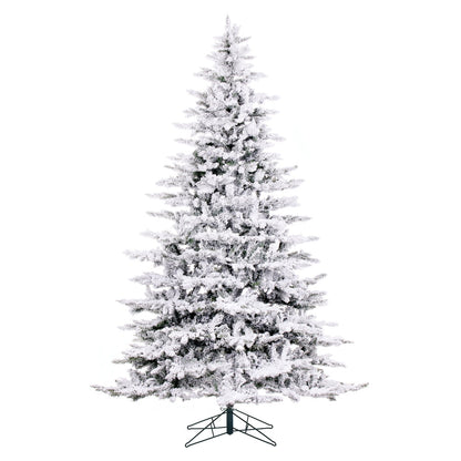Vickerman 9' Flocked Utica Fir Artificial Christmas Tree Unlit
