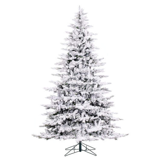 Vickerman 9' Flocked Utica Fir Artificial Christmas Tree Unlit