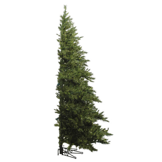 Vickerman 7.5' Westbrook Pine Half Artificial Christmas Tree Clear Dura-Lit® Mini Lights