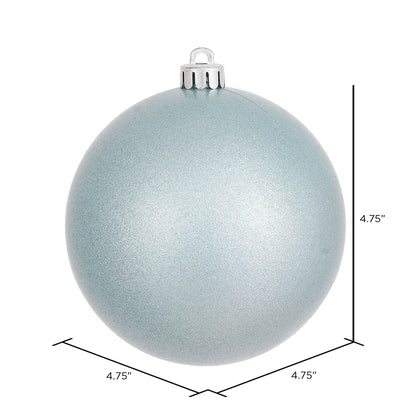 Vickerman 4.75" Baby Blue Candy Ball Ornament 4 per Bag