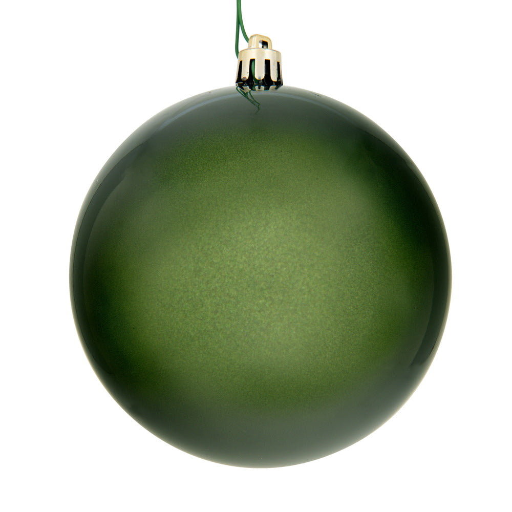 Vickerman 6" Juniper Green Candy Ball Ornament 4 per Bag