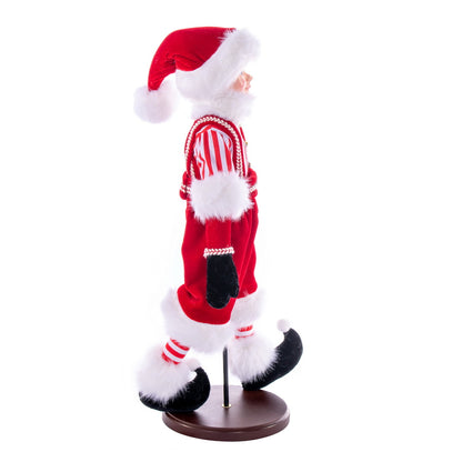 Vickerman 18" Red Peppermint Fairy Boy with Stand.