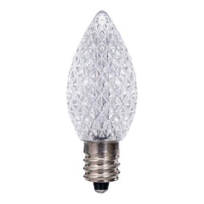 Vickerman C7 LED Cool White Faceted Replacement Bulb bag of 25