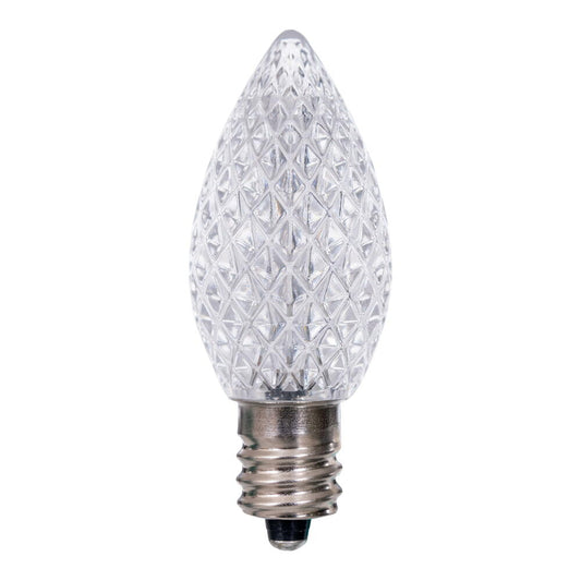 Vickerman C7 LED Cool White Faceted Replacement Bulb bag of 25