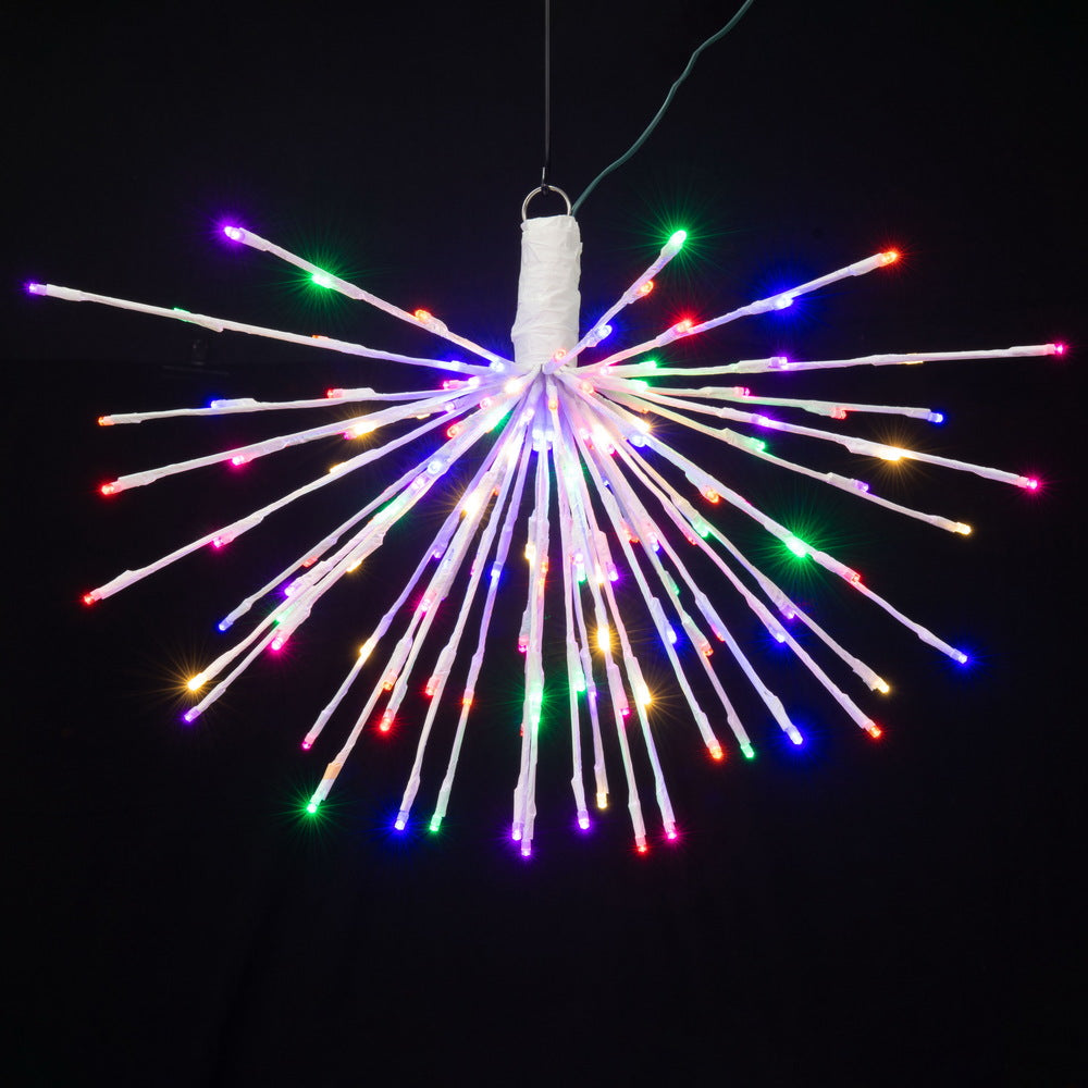 Vickerman 160Lt x 24" White Starburst Multi-Colored 5mm LED Lights.