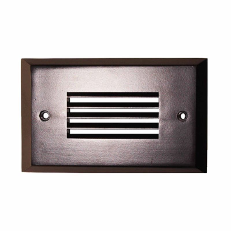 Westgate Trim For Step EGN, Louver Horizontal Slots, Oil-Rubbed Bronze, Landscape Lighting, Orb Finish