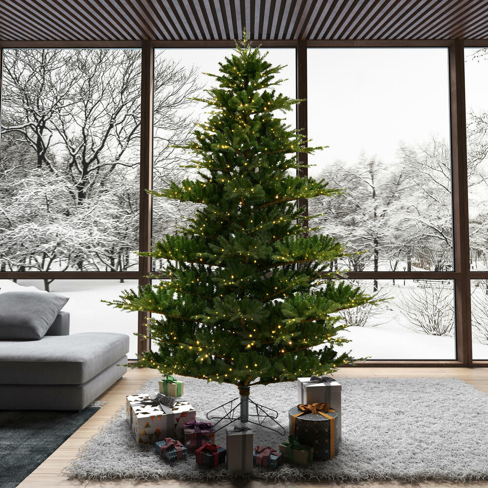 Vickerman 9' x 81" Sherwood Fir Artificial Christmas Tree with Warm White  LED Lights