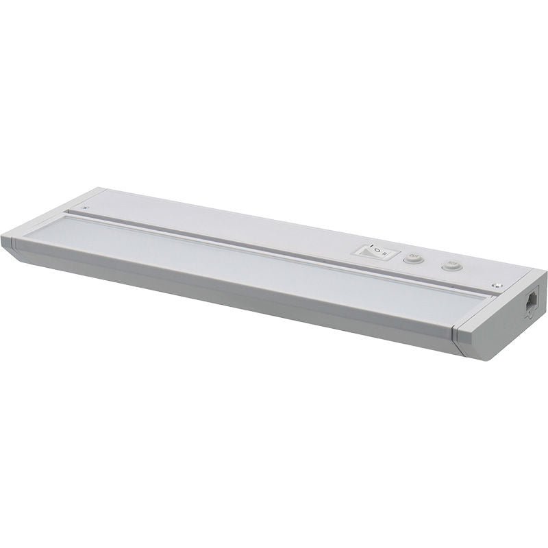 Westgate 12In Adj. Head Under Cab. 3Cct + 9 RGB Modes, Push-Button Control, Cords Incl., White, Undercabinet Lighting, 5W, 275 Lumens, 30K/40K/50K + RGB, White Finish None