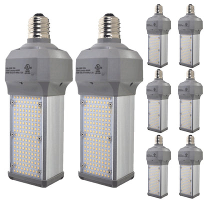 Damar- LED Parking Lot Street Lamp 100W 12000 Lumens 4000K Cool White E39 Swivel Base 100-277V UL Listed Pack of 8- Commercial Security Flood Lights for Barn Yard Stadium Roadway Garage Warehouse