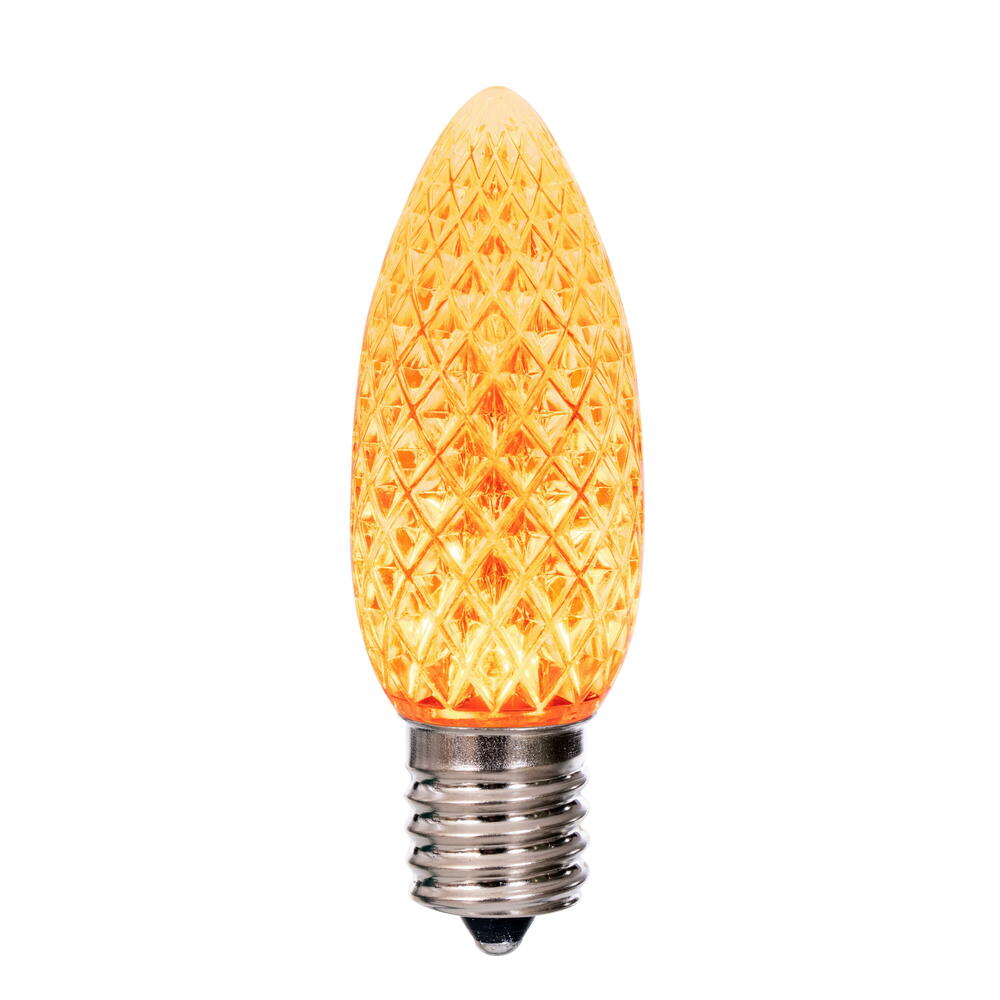 Vickerman C9 LED Orange Faceted Replacement Bulb bag of 25