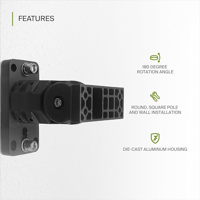 ASD Lighting Adjustable Arm Mounting Bracket 100-300W Black