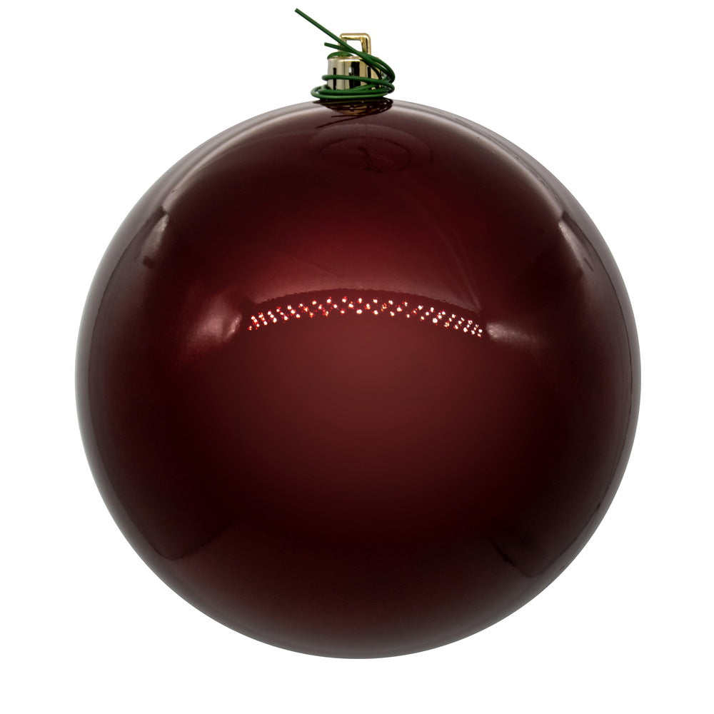 Vickerman 3" Wine Pearl UV Drilled Ball Ornament 12 per bag.
