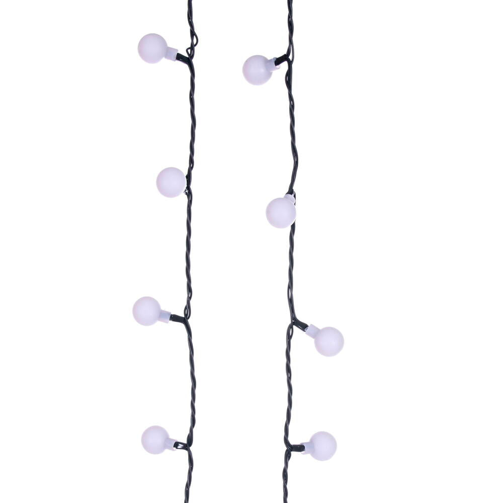 Vickerman 400 Light Multicolor LED Indoor/Outdoor 8 Function Cherry Light Set with Remote Control.