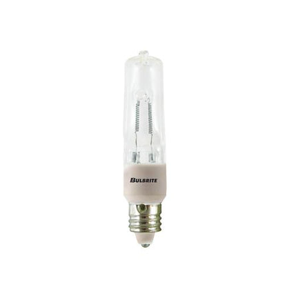 BULBRITE HALOGEN T4 MINI-CANDELABRA SCREW (E11) 150W DIMMABLE LIGHT BULB 2900K/SOFT WHITE 5PK (610151)