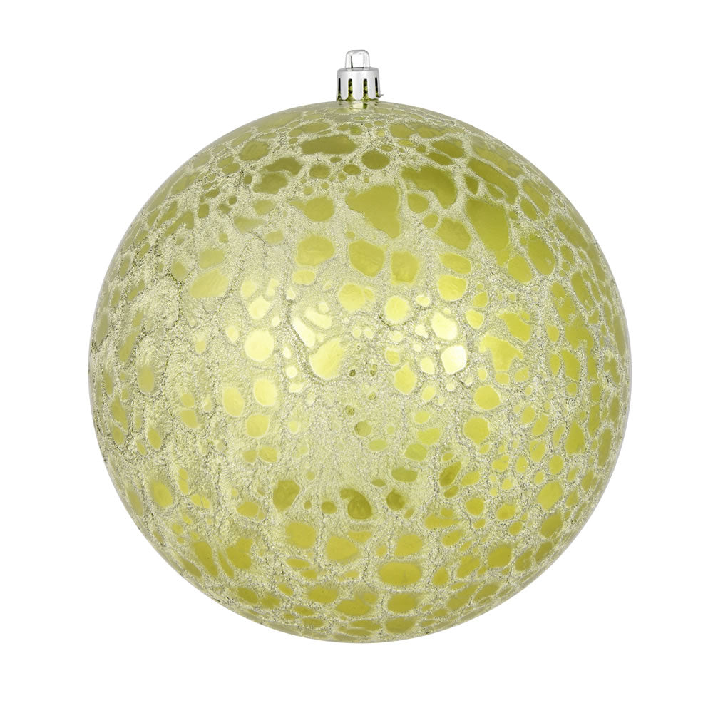 Vickerman 8" Lime Crackle Ball Ornament