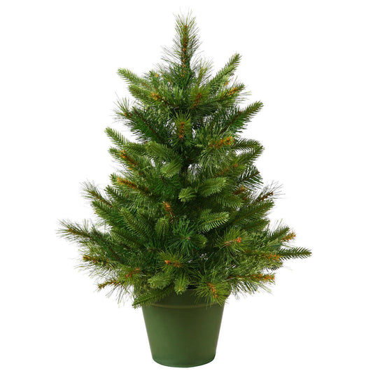 Vickerman 24" Cashmere Pine Artificial Christmas Tree Unlit