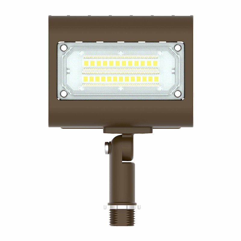 Westgate Flood/Area Light,T 120-277V, Outdoor Lighting, 15W, 1950 Lumens, 5000K, Bronze 0~10V Dimmable