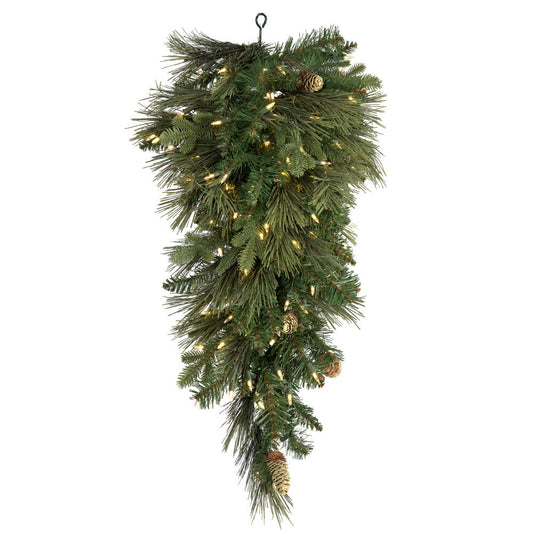 Vickerman 36" Emerald Mixed Fir Artificial Christmas Teardrop Unlit