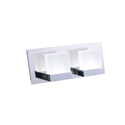 ASD Lighting LED Vanity 2-light 12W 120V CCT Selectable 3000/4000/5000K Dimmable Chrome ETL