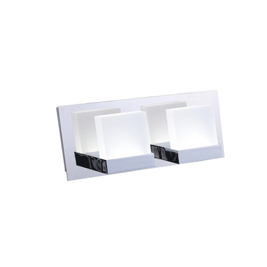 ASD Lighting LED Vanity 2-light 12W 120V CCT Selectable 3000/4000/5000K Dimmable Chrome ETL