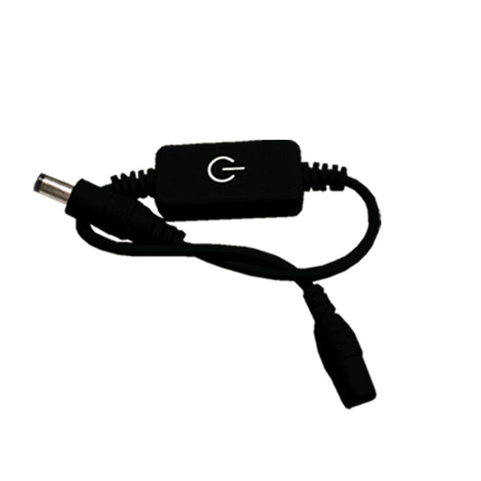 Westgate 12V In-Line Dimmer For Puck Lights, Black, Undercabinet Lighting, Black Finish