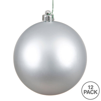 Vickerman 2.75" Silver Matte Ball Ornament 12 per Bag