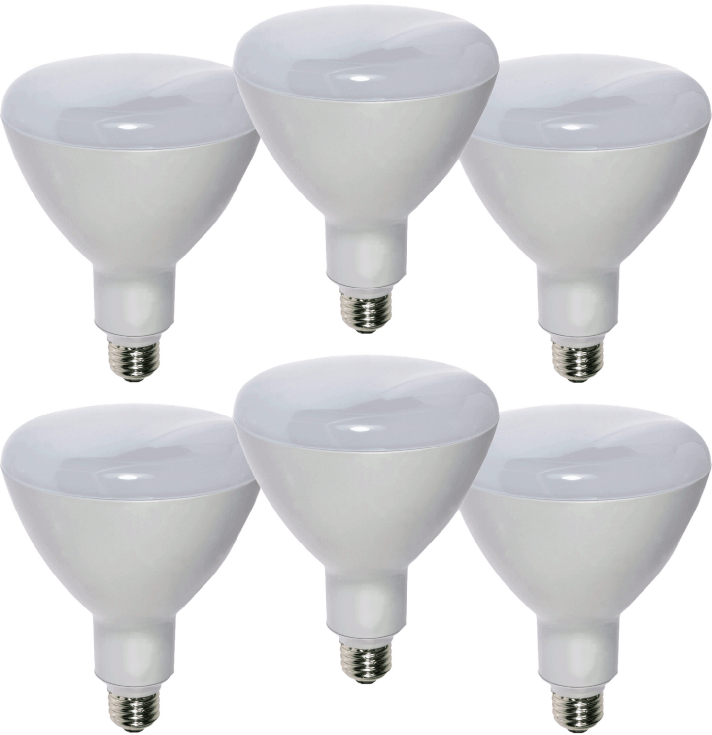 Damar BR40 LED Flood Light Bulb 14W 780 Lumen E26 Medium Base 3000K Soft White for Interior Home Decor Kitchen Recessed Can Light Bulbs 120V 100° Beam Angle White Finish Pack of 6