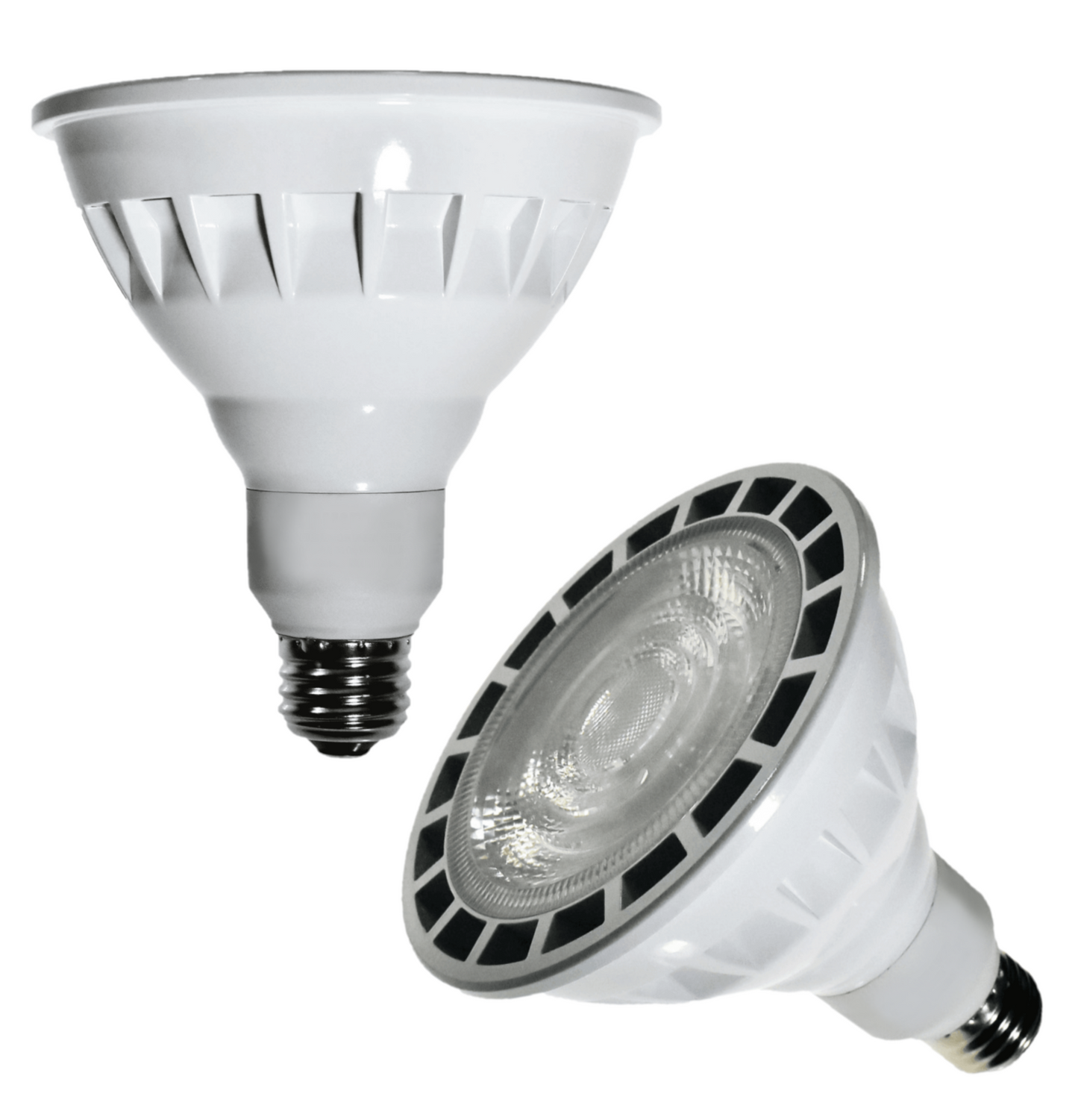 Damar PAR38 LED Flood Light Bulb 35W E26 Medium Base 5000K Bright White Ideal for Track & Recessed Spot Light Bulbs 120-277V 4000 Lumens Dimmable at 120V White Finish Pack of 2