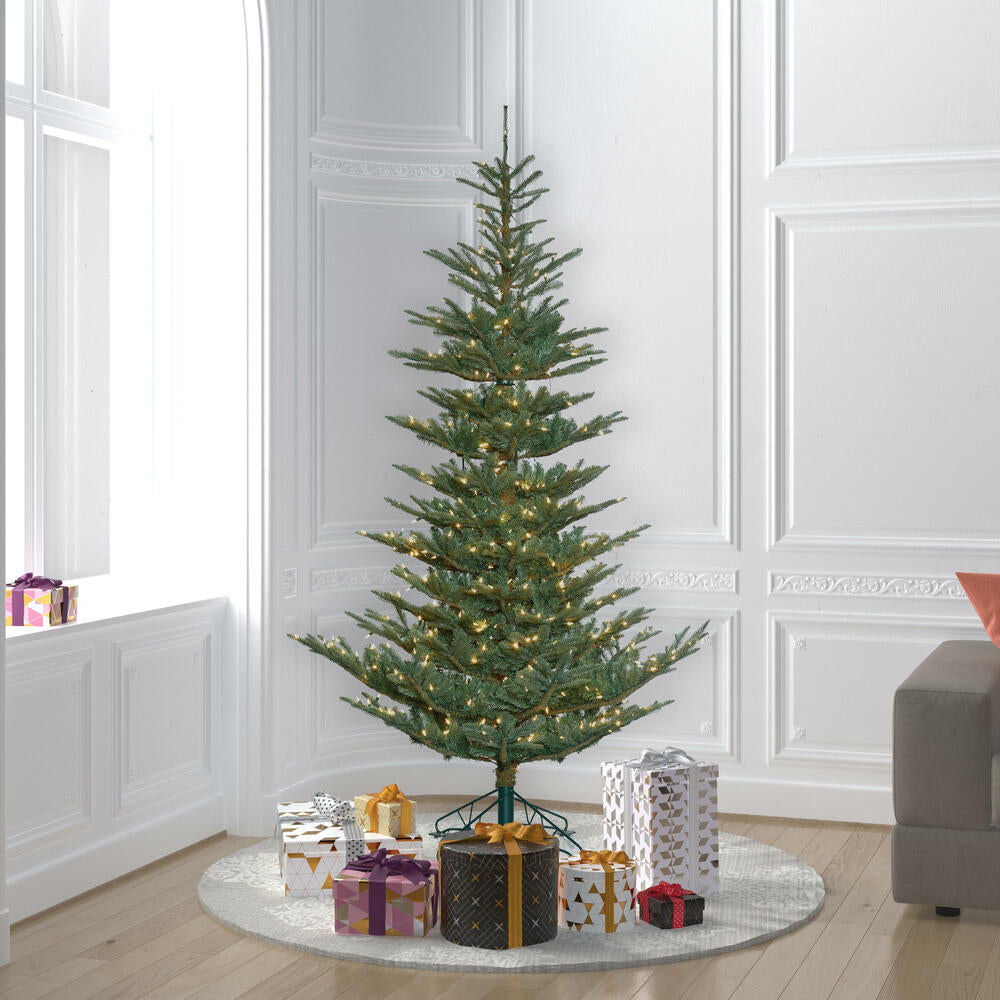 Vickerman 6' Alberta Blue Spruce Artificial Christmas Tree Warm White Dura-lit LED Lights