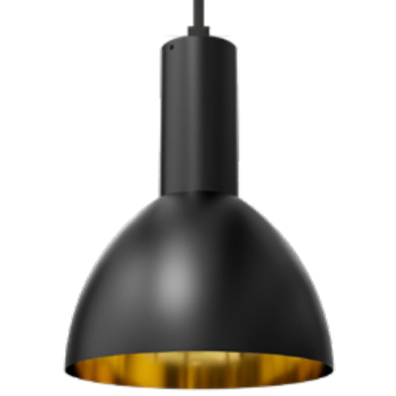 Westgate Cmc4 14In Dome Shade, Black/Gold, Commercial Indoor Lighting, Black+Golden Finish