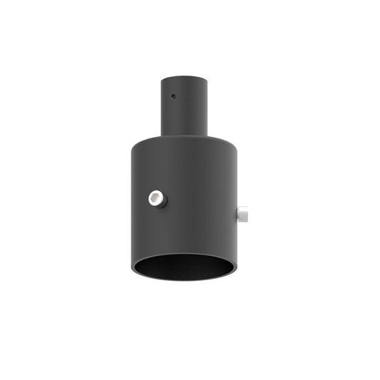 Westgate Dab 3In Pole Adapter For 1 Bell Arm, Black, Outdoor Lighting, Black Finish