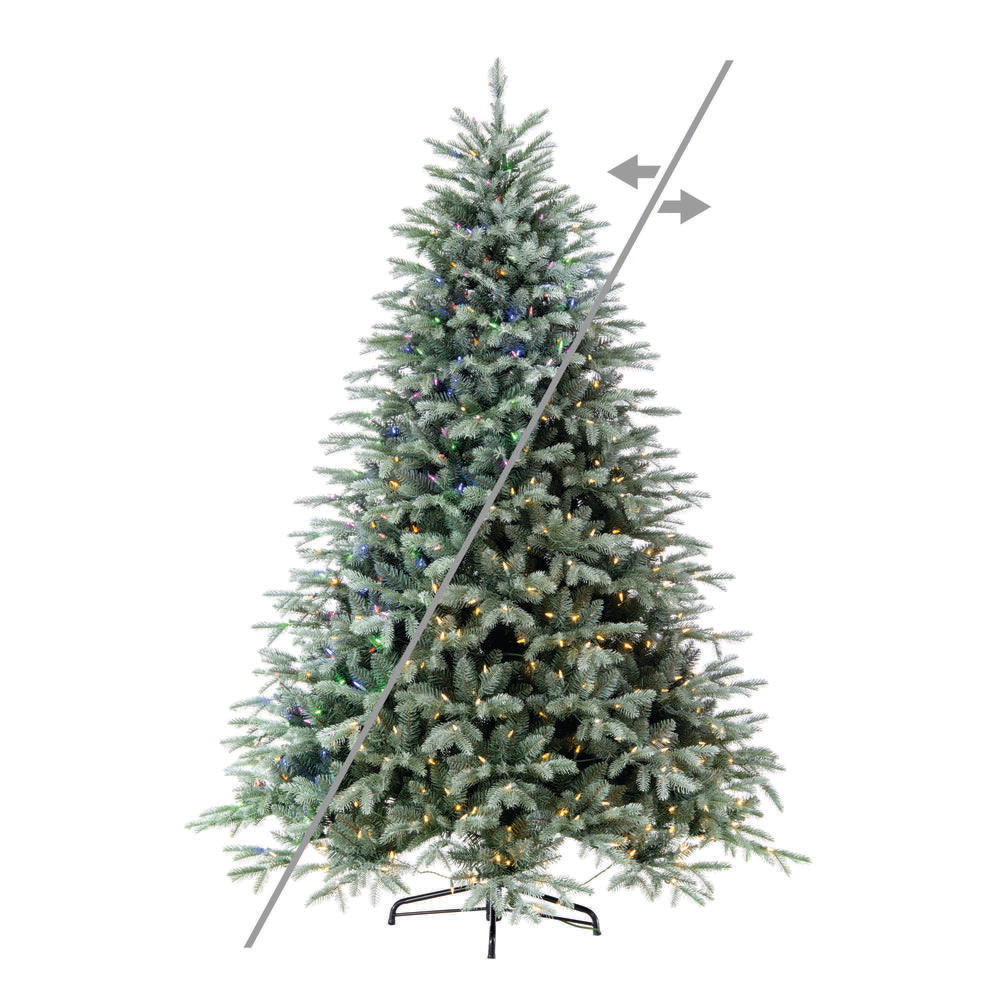 Vickerman 9' x 76" Imperial Blue Spruce Artificial Christmas Tree LED Color Changing Mini Lights