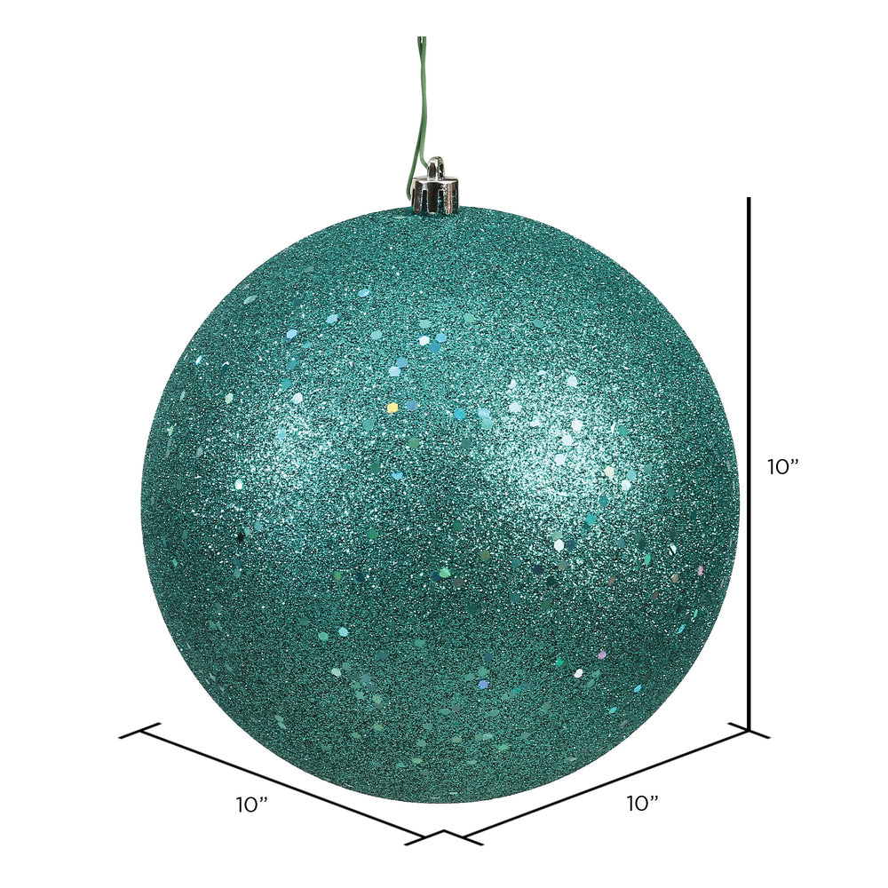 Vickerman 10" Teal Sequin Ball Ornament