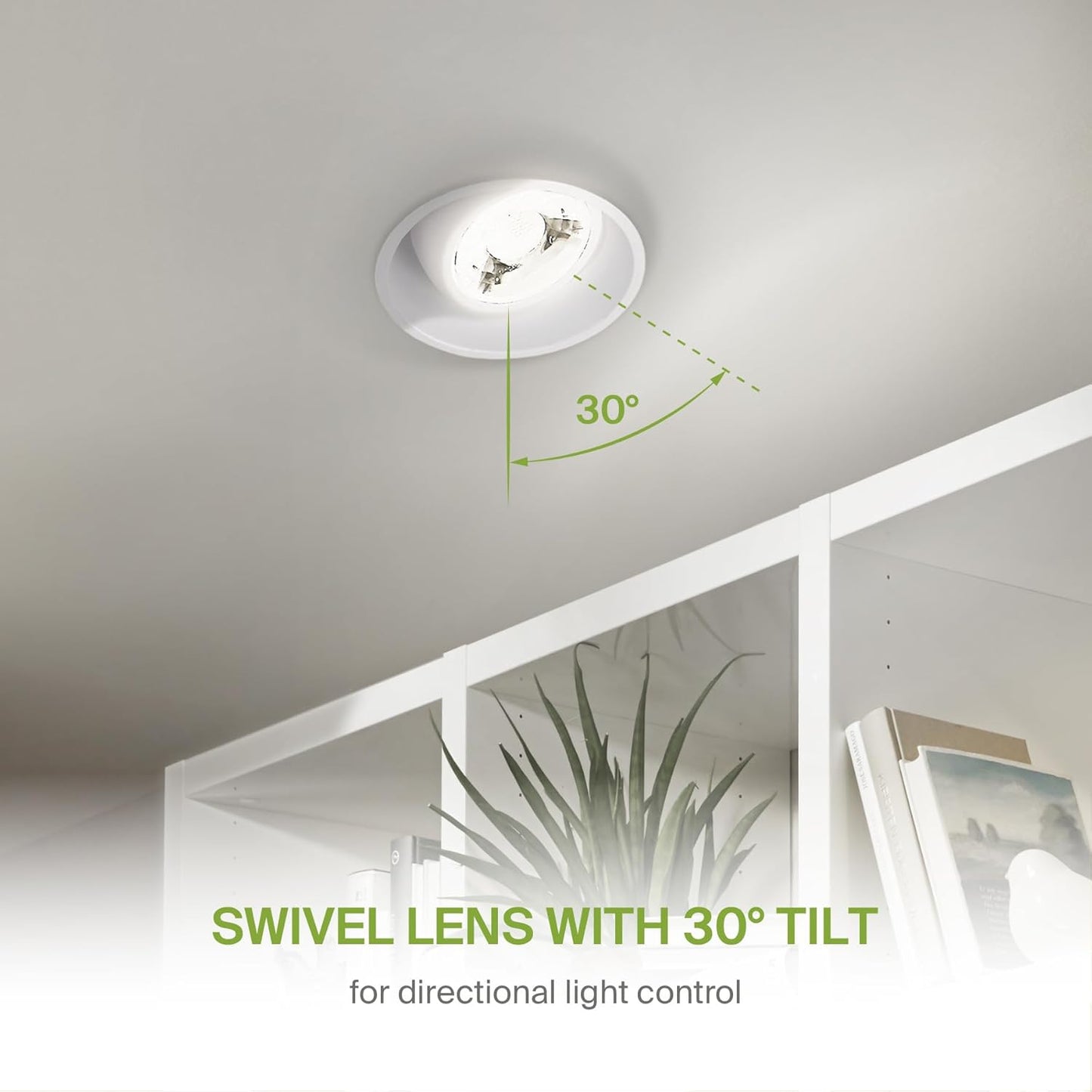 ASD Lighting LED Trimless Downlight Gimbal Round 3inch 12W 120V Triac 2700/3000/3500/4000/5000K White ETL