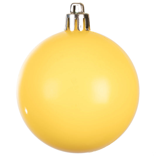 Vickerman 2.4" Yellow Shiny Ball Ornament 24 per Bag