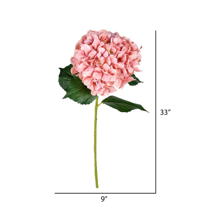 Vickerman 33'' Artificial Pink Hydrangea Spray. Includes 2 sprays per pack.