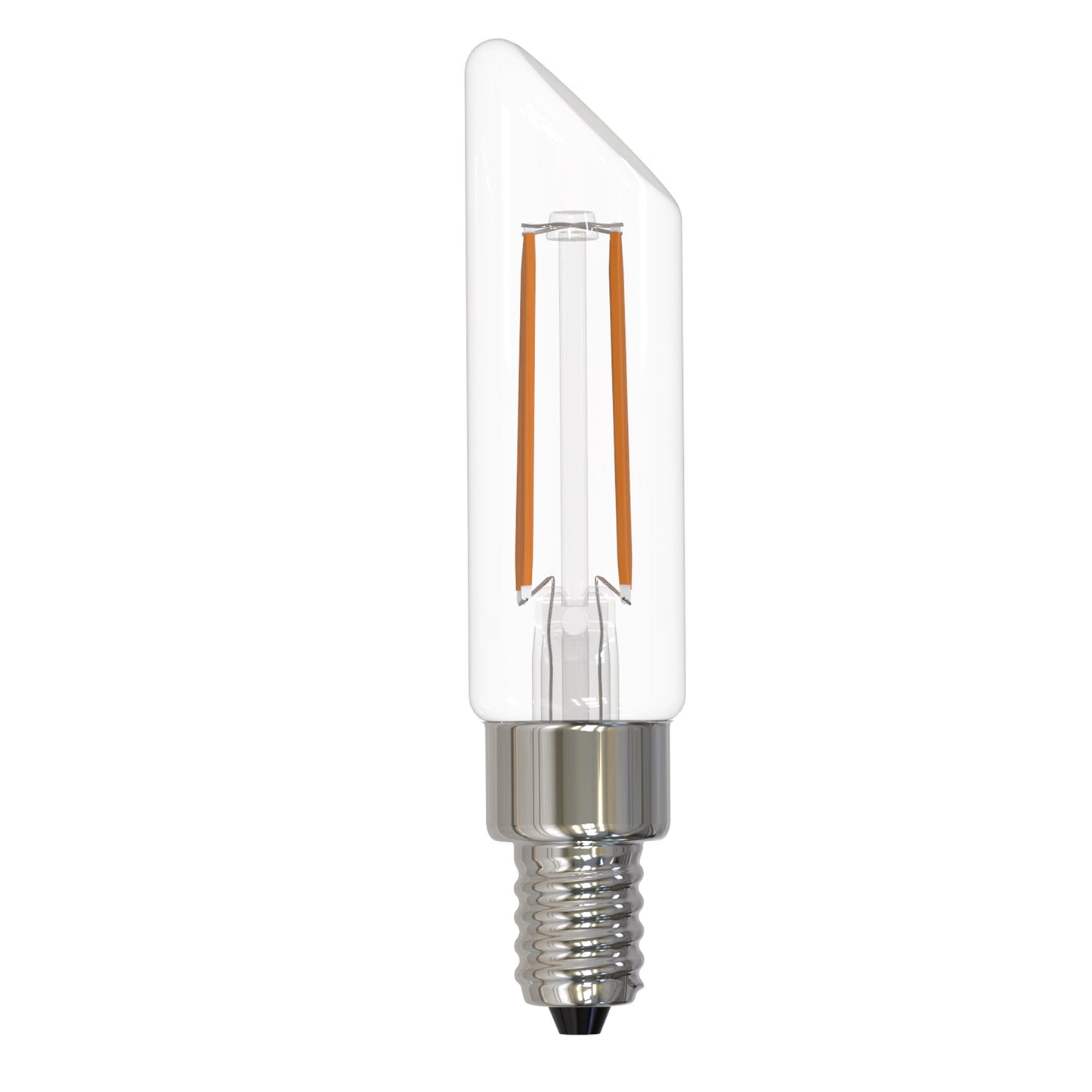 Bulbrite LED Filament 4.5 Watt Dimmable T6SL Light Bulbs with a Clear Finish and Candelabra (E12) Base - 3000K (Soft White Light), 400 Lumens