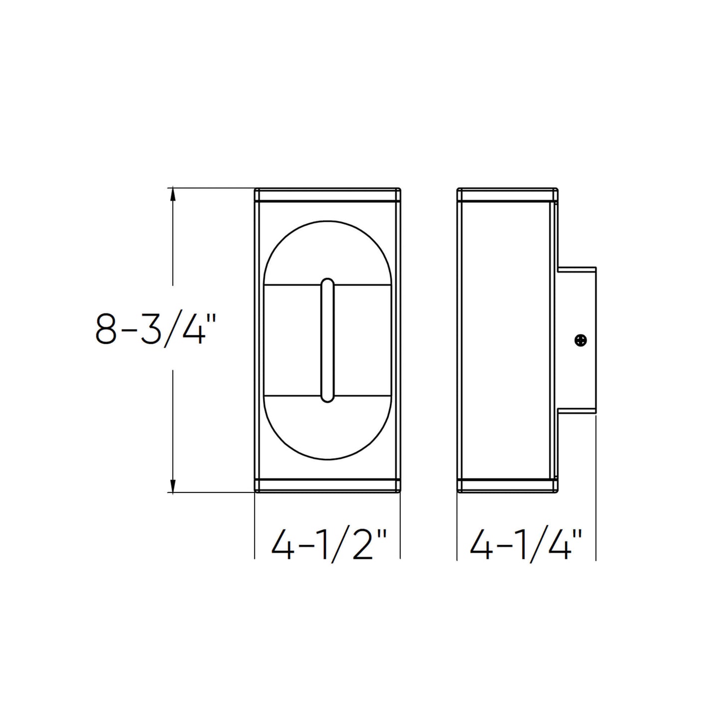 Dals Lighting Profile LED ADA Vertical Sconce Wall Light