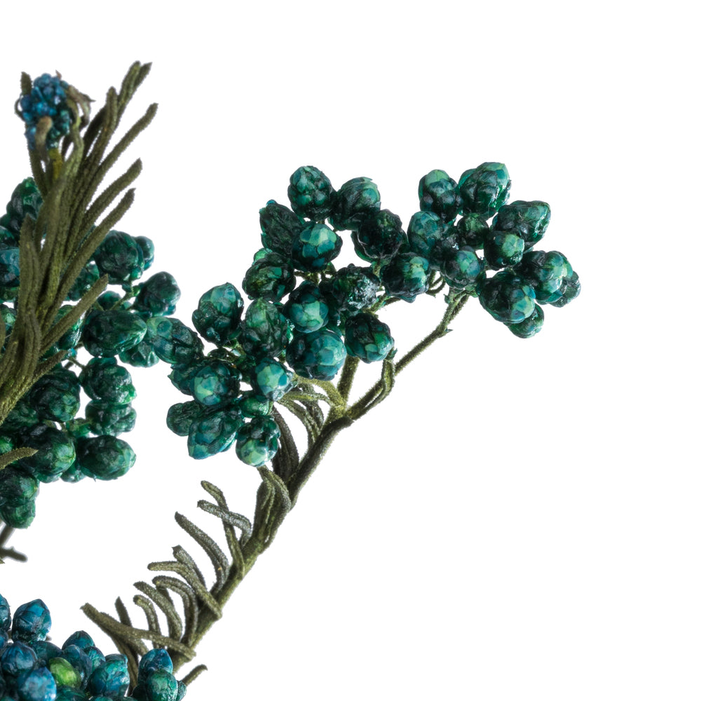 Vickerman 16" Blue Rice Flower. Comes in a 4.25 oz Bundle. Preserved