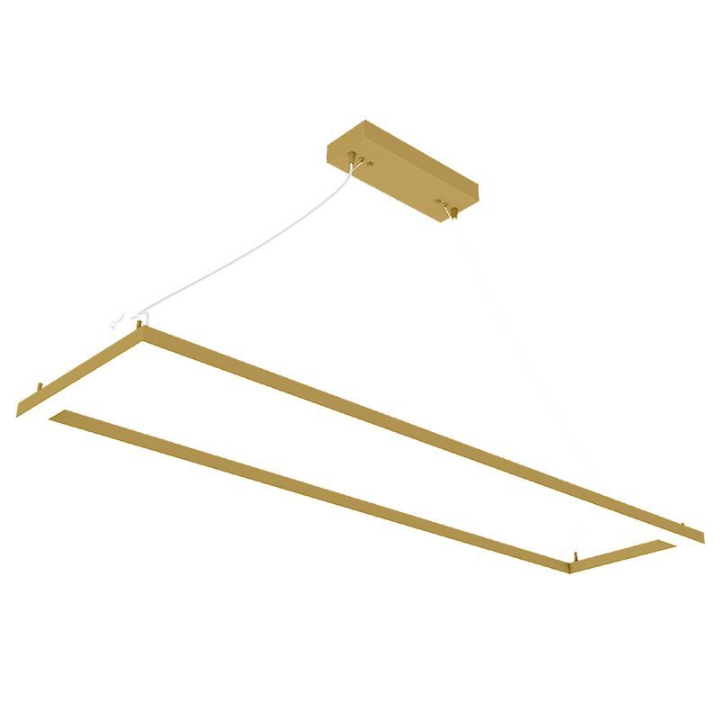 Westgate Suspended Frame Fixture 1X4 Tunable 40/50/60W 30/35/40K 0-10V 7000 Lumens, Gold, Commercial Indoor Lighting, 40W/50W/60W, 7000 Lumens, 30K/35K/40K, Golden Finish, 0~10V Dimmable