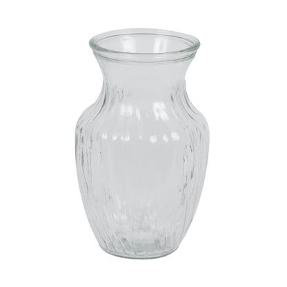 Vickerman 8" Clear Rose Vase. Includes two pieces per set.