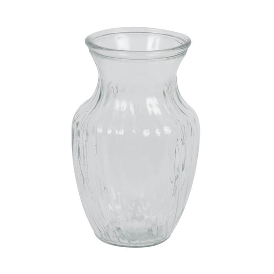 Vickerman 8" Clear Rose Vase. Includes two pieces per set.