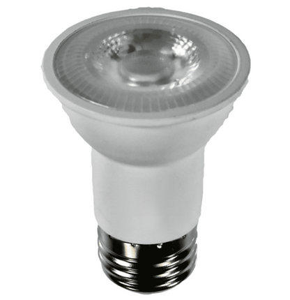 Damar PAR16 LED Long Neck Flood Light Bulb 6.5W 500 Lumen E26 Medium Base 5000K Bright White Ideal for Track & Recessed Spot Light Bulbs 120V CRI80 40° Beam Angle Dimmable White Finish Pack of 3