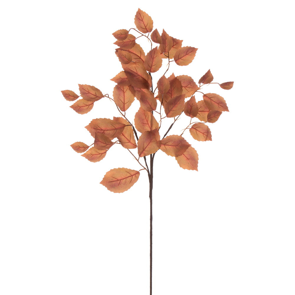 Vickerman 32" Autumn Orange Artificial Leaf Spray 3 per bag.