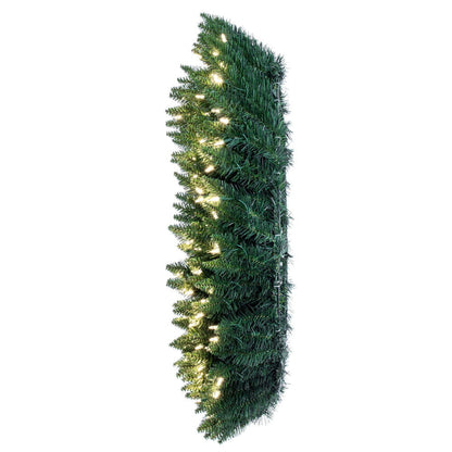 Vickerman 42" Camdon Fir Artificial Christmas Wreath Warm White LED Mini Lights