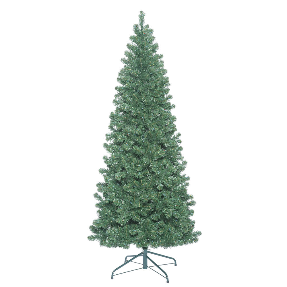Vickerman 7.5' Oregon Fir Slim Artificial Christmas Tree Unlit